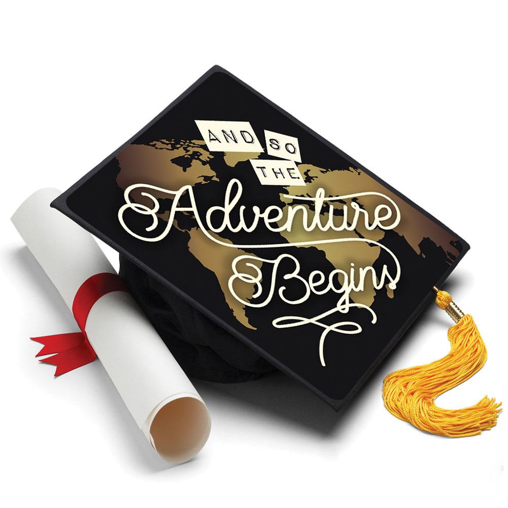 Graduation Cap Topper - Adventure Begins - Tassel Topper