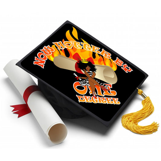 One Degree Hotter Grad Cap Tassel Topper