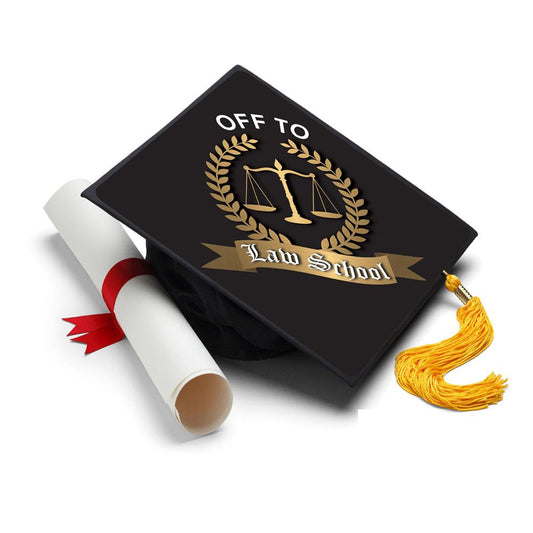 Law School Grad Cap Tassel Topper