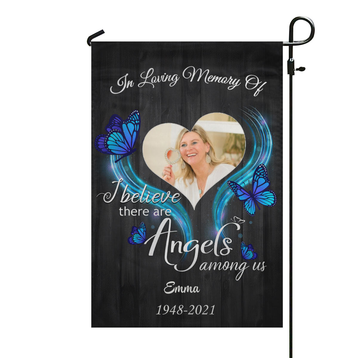 Angels Among Us Photo Memorial Garden Flag