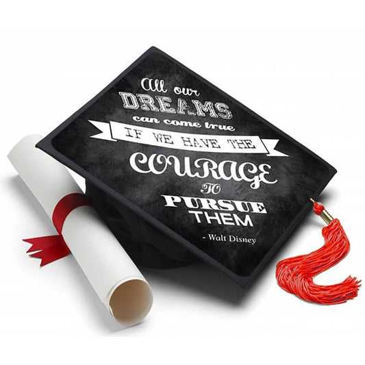 Pursue Your Dreams Grad Cap Tassel Topper