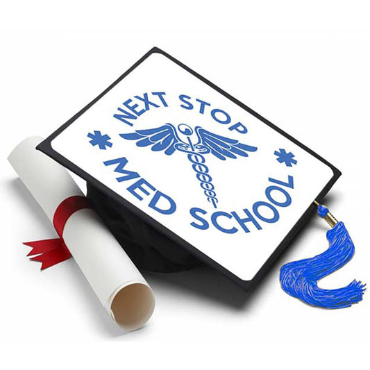 Next Stop Medical School Grad Cap Tassel Topper