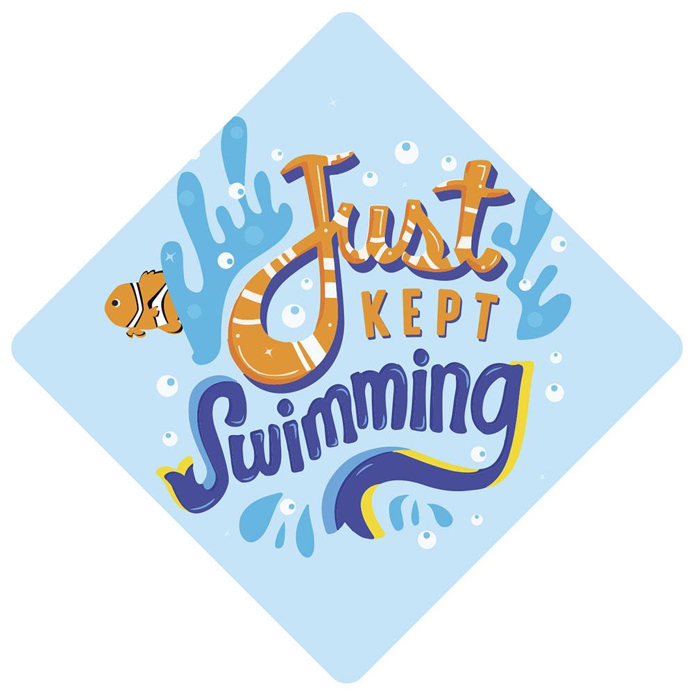 Just Kept Swimming Grad Cap Tassel Topper