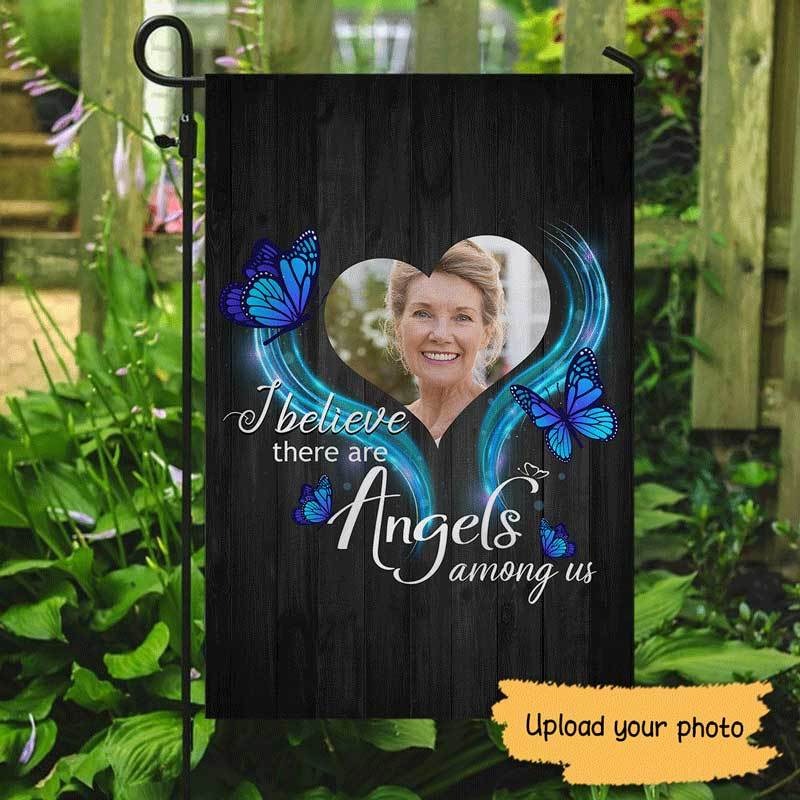 Angels Among Us Photo Memorial Garden Flag