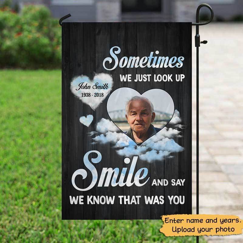 I Know That Was You Photo Memorial Personalized Garden Flag