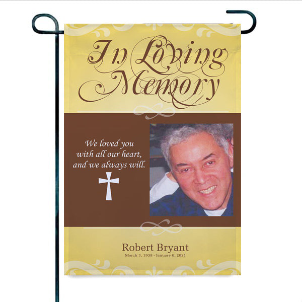 Personalized In Loving Memory Photo Memorial Flag