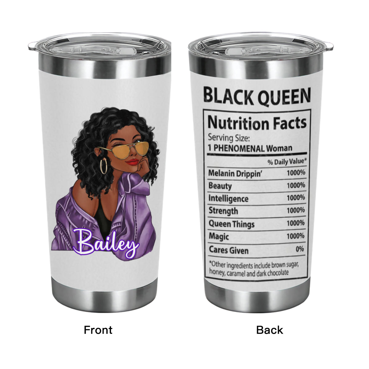 Black Women - Personalized Black Women Tumbler Black Women And