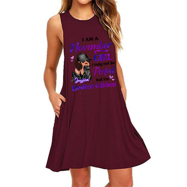 Birthday Gift Birth Month Fashion Girl Limited Edition Personalized Dresses