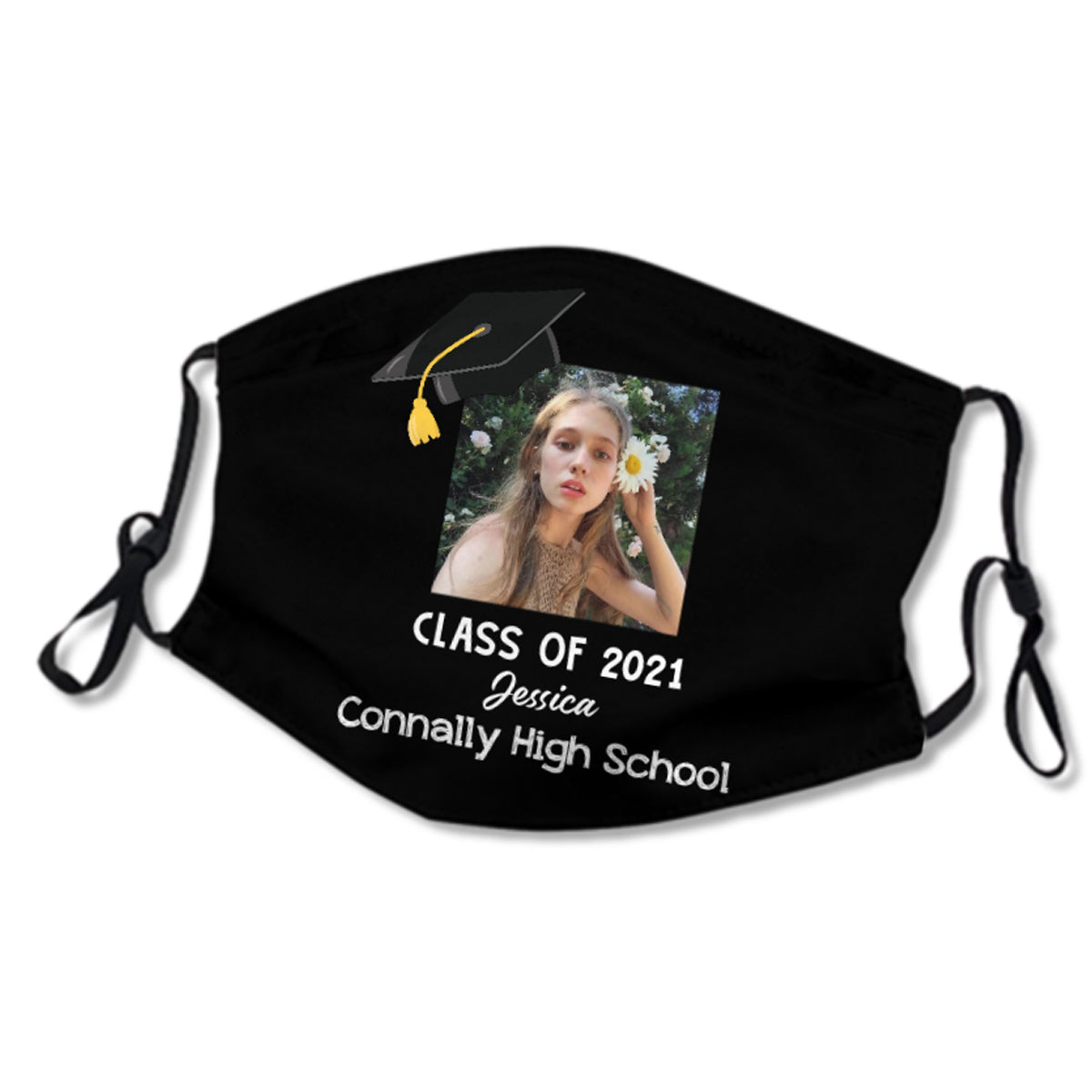 8 Colors & Custom TEXT 2021 Graduation Senior Portrait Custom Photo Fa