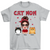 Polka Dot Pattern Doll Cat Mom Personalized Custom Shirt