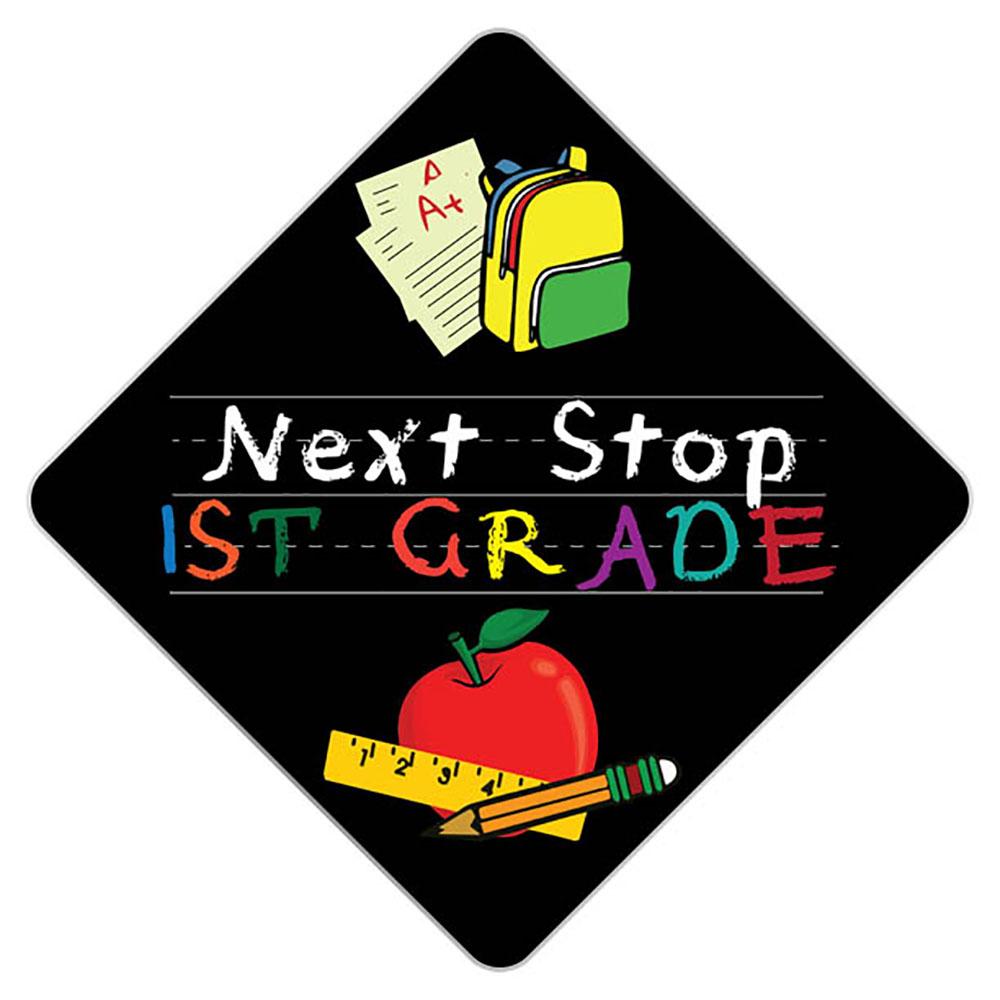 Elementary Graduation Cap - Next Stop First Grade Tassel Topper