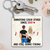 Back View Couple Funny Gift For Him For Her Personalized Acrylic Keychain